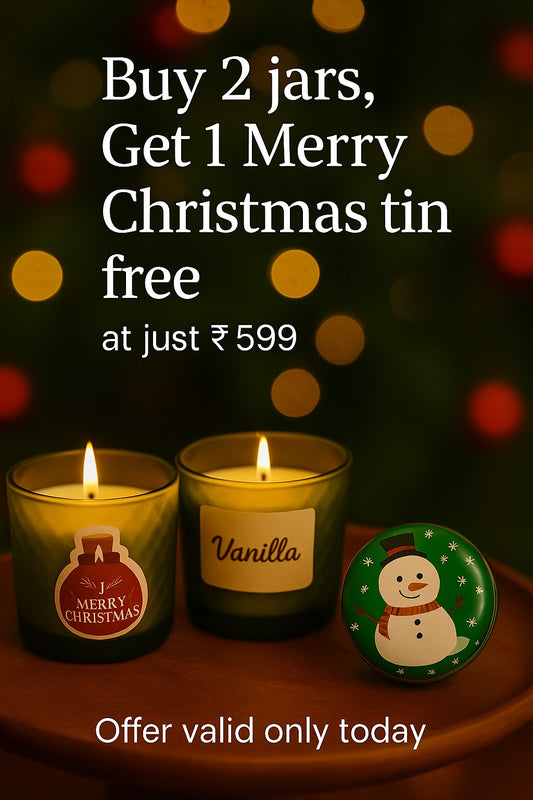 🎄 Buy 2 Jars, Get 1 Merry Christmas Tin FREE – Only ₹599