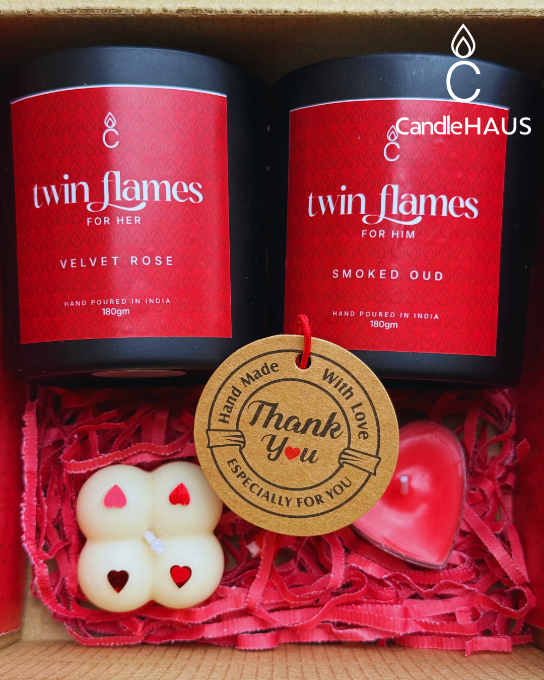 Twin Flames - 180gm * 2 (Scented Soy Wax)